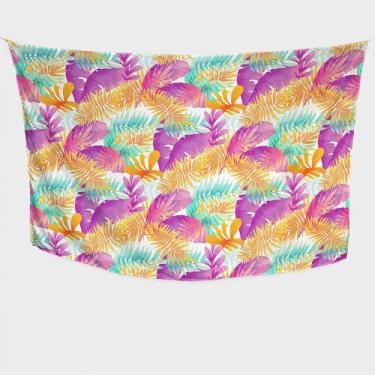 Imagem de Canga/Pareô SublimadoTropical Lilás 1,00x1,50m - Fera Print - Sublimat