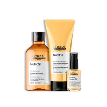 Imagem de Kit NutriOil Sh 300ml + Cond 200ml + Óleo 30ml - Loreal Profissional