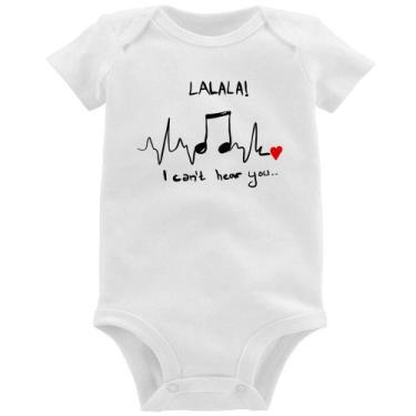 Imagem de Body Bebê La La Lá - Foca na Moda, Branco, G