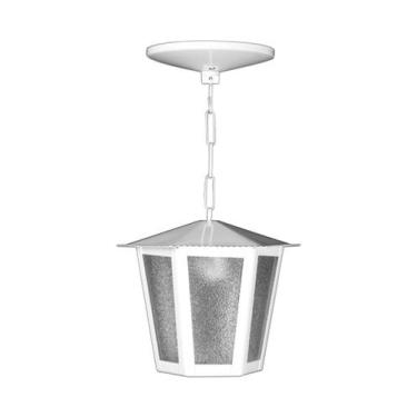 Imagem de Pendente Colonial Sextavada L1C em Aço - Ideal Iluminação, Branco