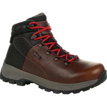 Imagem de Georgia Boot Eagle Trail Bico de liga à prova d'água para caminhadas, Brown/Black, 8.5 X-Wide