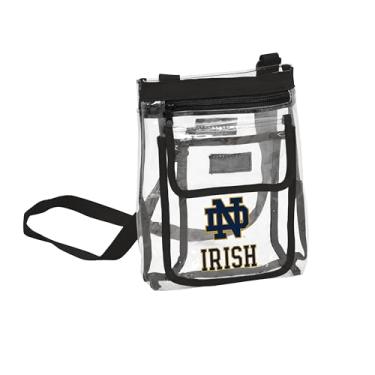 Imagem de Logotipo Marcas 190-66P-1: Notre Dame Gameday Bolsa transversal transparente