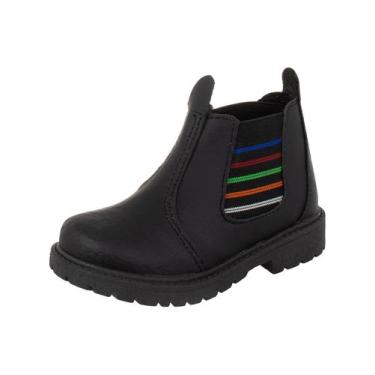 Imagem de Bota Infantil  Botinha Jeca  Botina Jequinha Casual Klicpé, Preto, 25