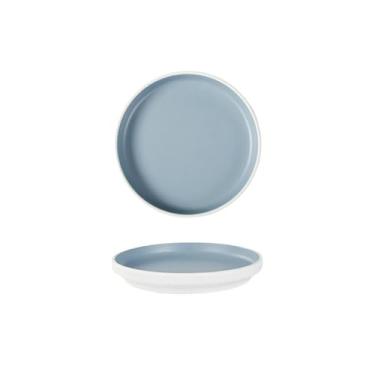 Imagem de Utensílios de mesa grossos e duráveis, pratos de vegetais, talheres de porcelana, tigelas de arroz - 78013-8,5 - azul e branco