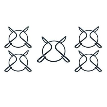 Imagem de Kit 5 Grade Trempe Grelha Atlas Esmaltada Fogão Cooktop 5 Bocas Agile 