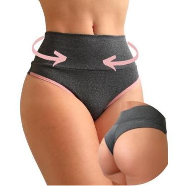 Imagem de Calcinha Fitness Cós Alto Fio Duplo - VIÉRE, GG