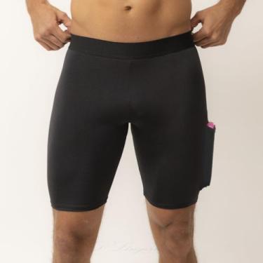 Imagem de Bermuda Térmica COM BOLSO Masculina Segunda Pele Compressão Proteção U