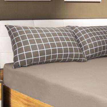 Imagem de Jogo de Cama Portallar Solteiro Malha 100% Algodão Premiun Classic Lau