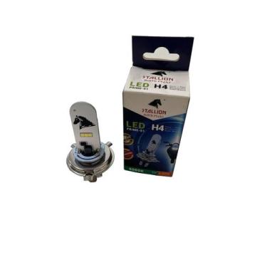 Imagem de Led Lampada H4 Moto Carro 8000k Cavalinho Efeito Xenon Azul - STALLION
