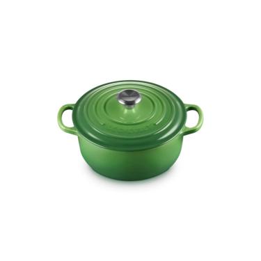 Imagem de Panela redonda le creuset 22CM signature ferro esmaltado verde bambu 21177224082430