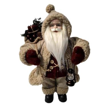 Imagem de Papai Noel Em Pe Marrom e Bege 60cm