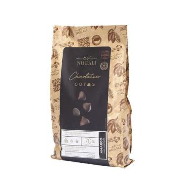 Imagem de Chocolate Nugali Amargo Gotinhas 70% Cacau - 450g