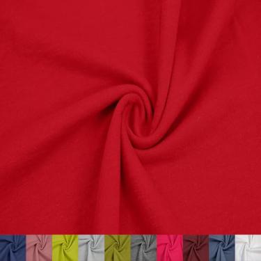 Imagem de Texco Inc 152,4 cm de largura 100% algodão Slub French Terry Fabric by The Yard-210 GSM, peso médio, respirável, elasticidade bidirecional - Melhor para roupas ativas, vestuário, camadas e artesanato,