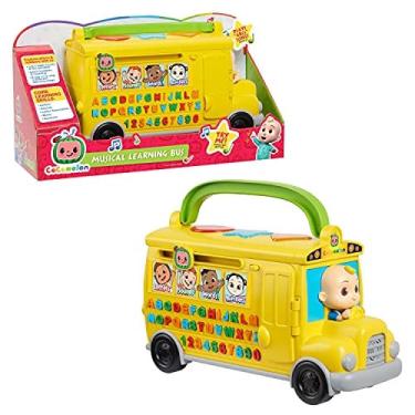 Imagem de CoComelon Musical Learning Bus, Reconhecimento de Números e Letras, Fonética, Brinquedo de Ônibus Escolar Amarelo Joga ABCs e Rodas no Ônibus, por Jus