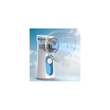 Imagem de Nebulizador Portátil Mesh Ultrassônico, Recarregável USB, Bivolt 110V/220V, Branco, 8mL