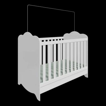 Imagem de Berço Moveis Peroba Clara Americano 3x1 Provençal MDF