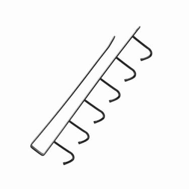 Imagem de Gancho de Prateleira, Armário de Rack de Armazenamento de Prateleira de Cozinha Suspenso para o Organizador do Organizador para Entrada, Armário, Quarto Com Montagem de Parede de (BLACK)