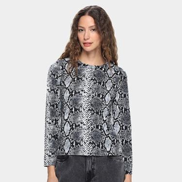 Imagem de Blusa DOM Manga Longa Animal Print Feminina-Feminino