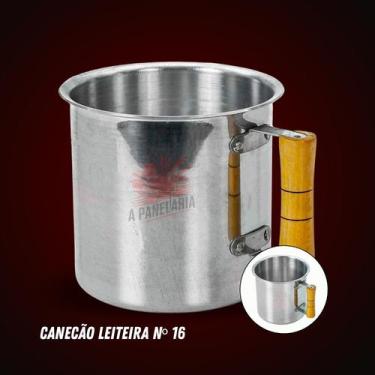 Imagem de Canecão 2,5 Litros leiteira de aluminio polido caneco fervedor - n16 -