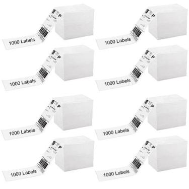 Imagem de Etiquetas térmicas SJPACK 4x6, 8000 etiquetas de remessa com linha per