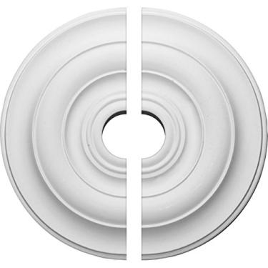 Imagem de Medalhão de teto Ekena Millwork 45 cm de diâmetro externo x 6 cm de diâmetro x 3,8 cm de Niobe, Divisor, 18"OD x 3 1/2"ID x 1 1/2"P (Fits Canopies up to 8 5/8"), Factory Primed