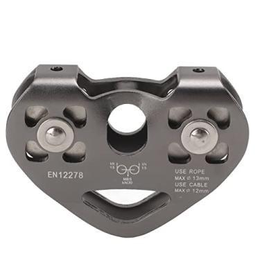 Imagem de Polia de Zíper Leve, Carrinho de Escalada de Alpinismo Ao Ar Livre de Alta Velocidade Com Polia de Corda de Arame para Uso Diário de Polia de Aço Inoxidável Eficiente e Eficiente