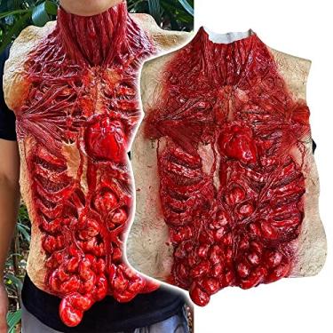 Imagem de Bulex Scary Halloween Costumes Bloody Zombie Decoration Creepy Horror Cosplay Prop, Green