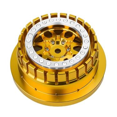 Imagem de BeaxTurbo racing upgrade parts CNC Aluminum Beadlock wheel V2 fits Proline Hyrax Tire For Traxxas UDR 1/7 silver 1PCS (gold/silver)