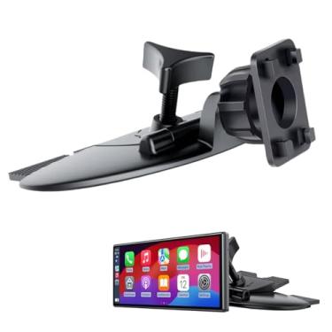 Imagem de Epronic Slot para CD Adaptador de esfera de 17 mm Suporte GPS para tela Carplay, trava de 4 botões compatível com monitor portátil de 7 a 10,26 polegadas, câmera de reserva, carro, auto-estéreo, GPS