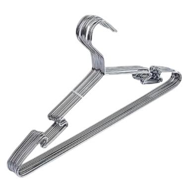 Imagem de Cabides Tintureiro Aço Inox 50 ou 100 Peças Executivo Reforçado Organizar Roupas Closet(30 Peças)