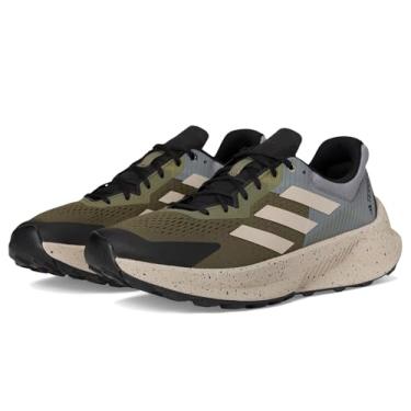 Imagem de adidas Tênis de corrida masculino Terrex Soulstride Flow Trail, Verde-oliva Strata/bege maravilha/cinza sólido, 10