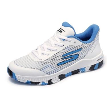 Imagem de Skechers Tênis feminino Go Train Arch Fit Viper Court Pro - Pickleball, branco/azul, 37