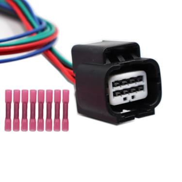 Imagem de LIZAPUS Conector de farol dianteiro de 8 vias compatível com Honda Clarity 2018-2021 plugue de chicote de fios 7283-2764