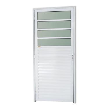 Imagem de Porta De Cozinha Super Vidro Boreal 210cm X 86cm Brimak Branco