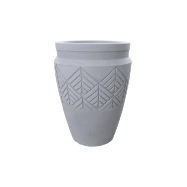 Imagem de Vaso Polietileno 32,2cm Tribo Japi Cimento Queimado