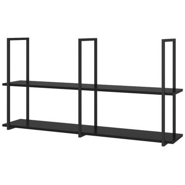 Imagem de Prateleira Teto E Parede Estilo Industrial Aurum Preto Dhom Preto