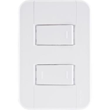 Imagem de Conjunto 4x2 Com 1 Interruptor Simples 10 A 250 V E 1 Interruptor Paralelo 10 A 250 V Tab