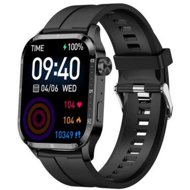 Imagem de Relógio Inteligente Chamada Bluetooth Pulseira De Fitness Ip68 Preto