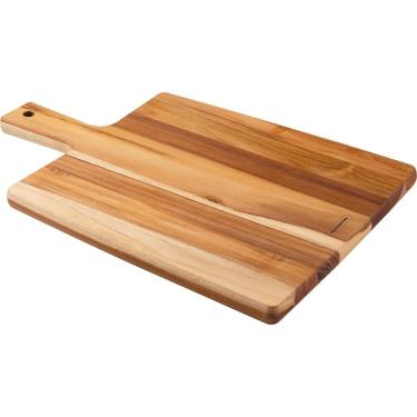 Imagem de Fsc Tábua Retangular Tramontina Kitchen Em Madeira Teca Com Cabo 40x27 Cm Tramontina