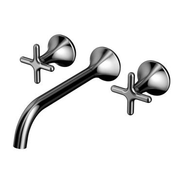 Imagem de Torneira Misturador Docol Liss 922748 De Parede Grafite Polido