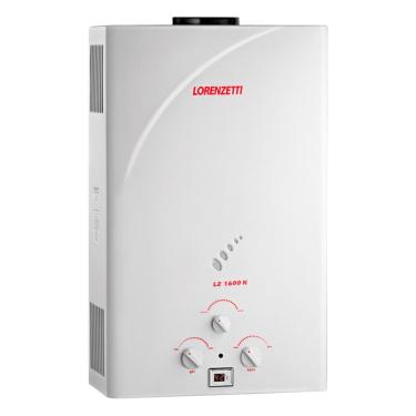 Imagem de Aquecedor De água A Gás Lz 1600n Lorenzetti Glp (gás Liquefeito De Petróleo)