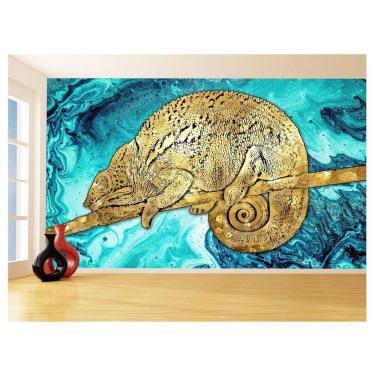 Imagem de Papel De Parede 3D Animais Pop Art Camaleão Pet 3,5M Pxa05