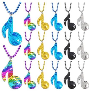 Imagem de CiciBear Pacote Com 15 Lembrancinhas De Festa Colar Lantejoulas E Contas Mardi Gras Para Karaokê, Aniversário Do Tiktok, Chá Bebê, Temática Dos Anos 50 80, Festivais, Casamentos, Comemorações Aniver
