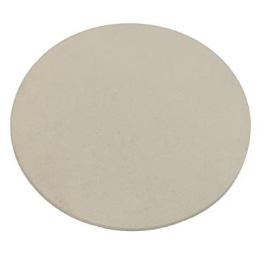 Imagem de Kamado King Pedra Redonda De 14" X 3/8" Espessura Para Assar Pizza, Ideal Ovos Grandes E Verdes, Em Cerâmica Genuína Da
