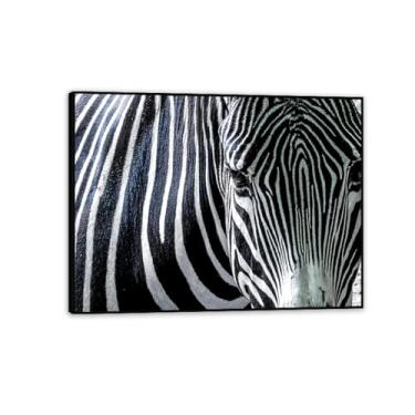 Imagem de SDYJ6GSW Imagens de animais em preto e branco para decoração de parede Zebra preto e branco África impressão de imagem de cavalo pintura de arte de parede zebra decoração de parede para sala de estar