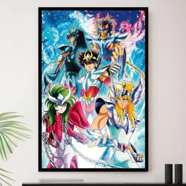 Imagem de Genérico, Quadro Cavaleiros Do Zodiaco Desenho Decorativo A3 35x45cm