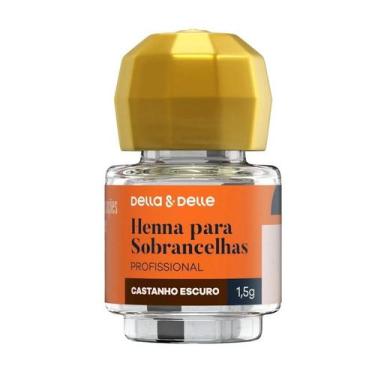 Imagem de Henna para Sobrancelha Della & Delle 1,5 gr Castanho Escuro