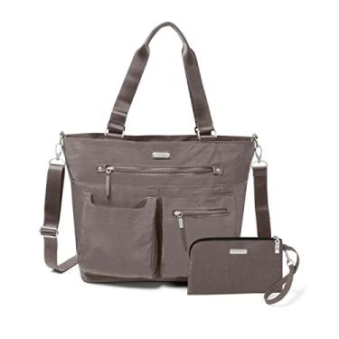 Imagem de Baggallini Bolsa Any Day com alça para celular RFID, Sterling Shimmer, One Size