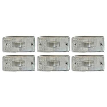 Imagem de 6 Lente Lanterna Lateral Caminhão Carreta Cristal Gf0.043