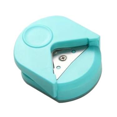 Imagem de Cortador de Cantos para Fotos, Arredondador de Papel, Cortador de Papel - Mini PortáTil(AZUL)
